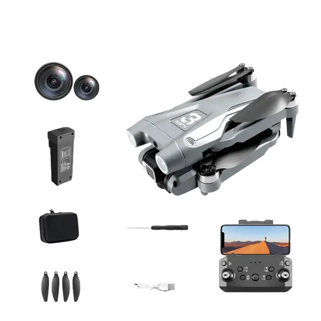 Drone pliable Lenovo Z908 Pro Max 8K GPS avec évitement d’obstacles - Batterie Grise 8K-2S-1 - Drone