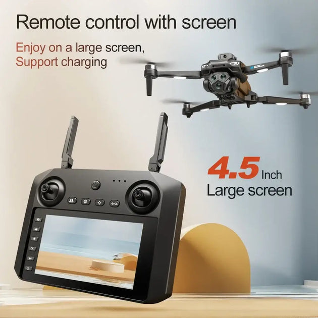 Drone professionnel M33 MAX affichant son écran de contrôle, optimisé pour la capture en 4K, un gadget essentiel pour tous, drone professionnel 4k.