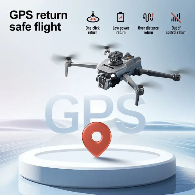 Présentation du Nouveau K19 MAX GPS Drone professionnel 8K avec caméra intégrée et système d'évitement d'obstacles.