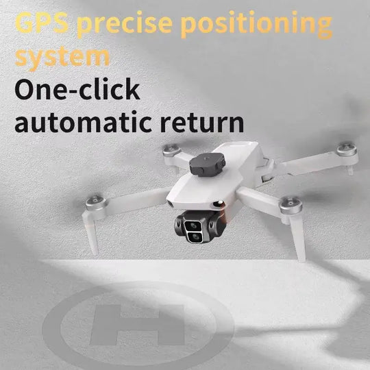 Accessoires inclus avec le drone professionnel GPS L106-1, comprenant télécommande, batterie et chargeur.