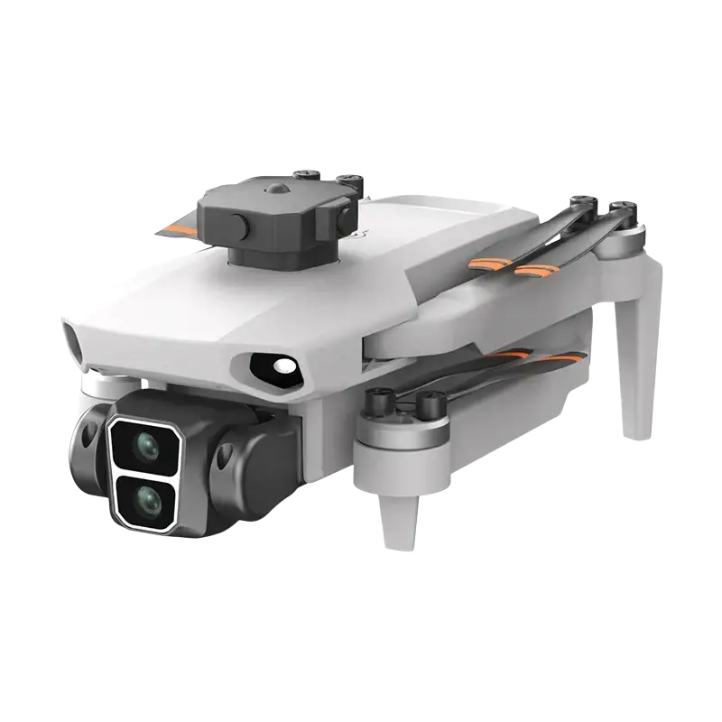 Vue latérale du drone professionnel GPS L106-1, mettant en avant son moteur sans balais performant.