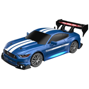 Voiture Télécommandée 1:24 Haute Vitesse Mustang 4WD, Pneu Remplaçable, Contrôle 30M