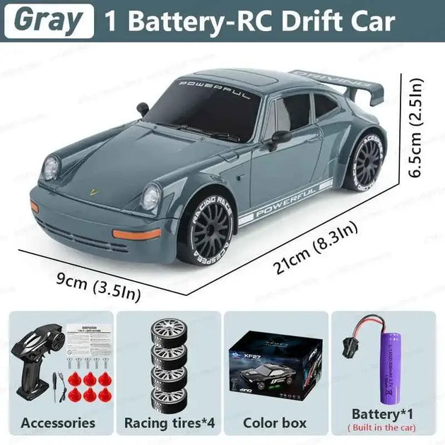 JCMO KF27 Voiture Télécommandée Enfants 1:20 4WD Haute Vitesse RC 2.4G Drift Car Jouet