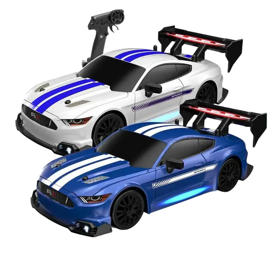 Jouet Pour Garçon Voiture Rapide RC Mustang 4WD, 1/24, Contrôle À Distance, Pneu Remplaçable