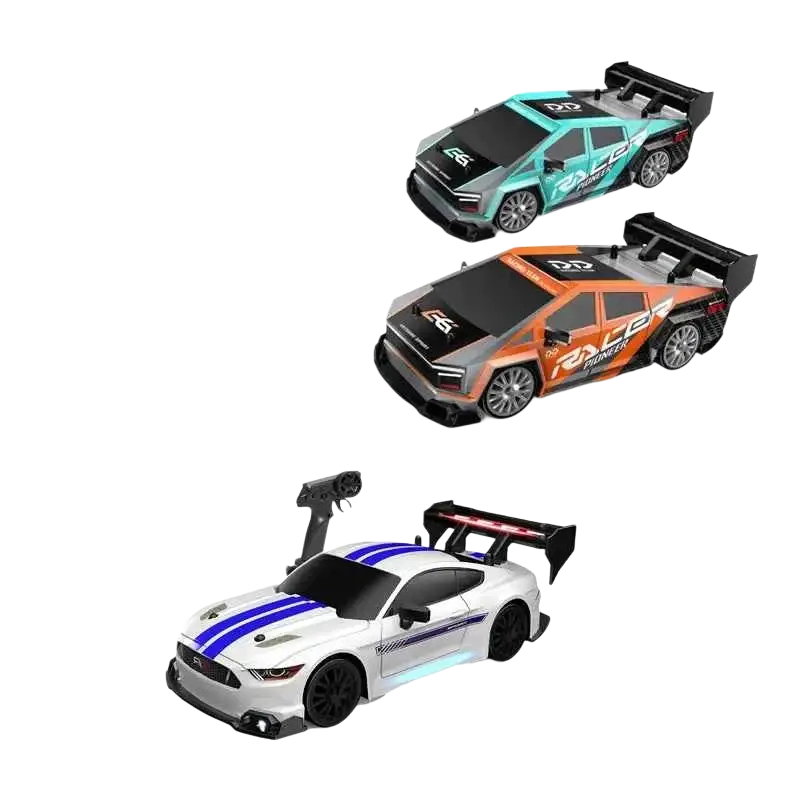 Jouet Pour Garçon Voiture Rapide RC Mustang 4WD, 1/24, Contrôle À Distance, Pneu Remplaçable