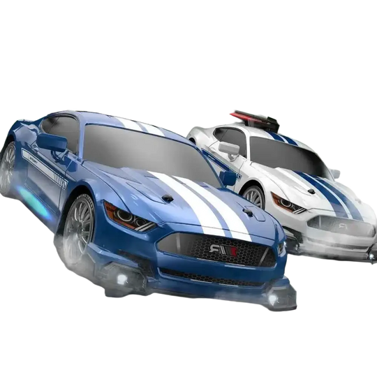 Jouet Pour Garçon Voiture Rapide RC Mustang 4WD, 1/24, Contrôle À Distance, Pneu Remplaçable