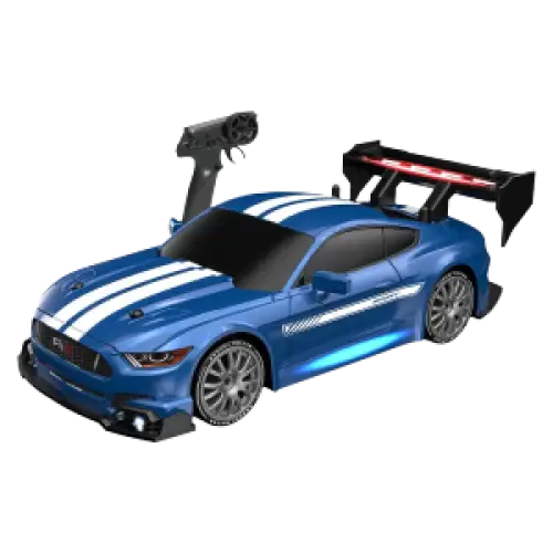 Jouet Pour Garçon Voiture Rapide RC Mustang 4WD, 1/24, Contrôle À Distance, Pneu Remplaçable