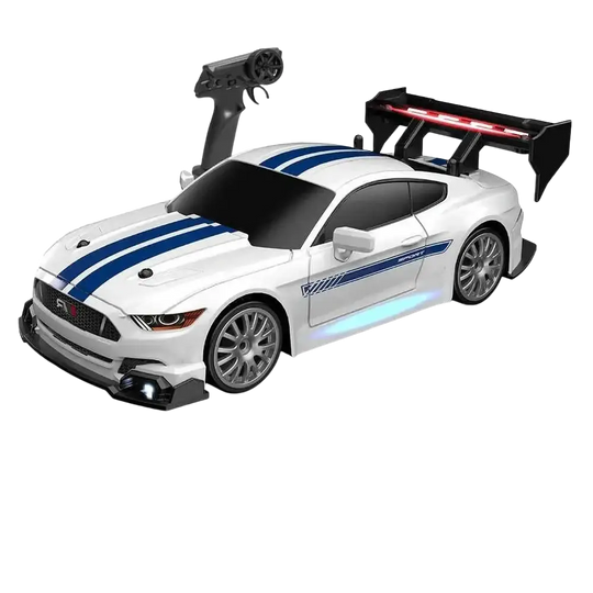 Jouet Pour Garçon Voiture Rapide RC Mustang 4WD, 1/24, Contrôle À Distance, Pneu Remplaçable