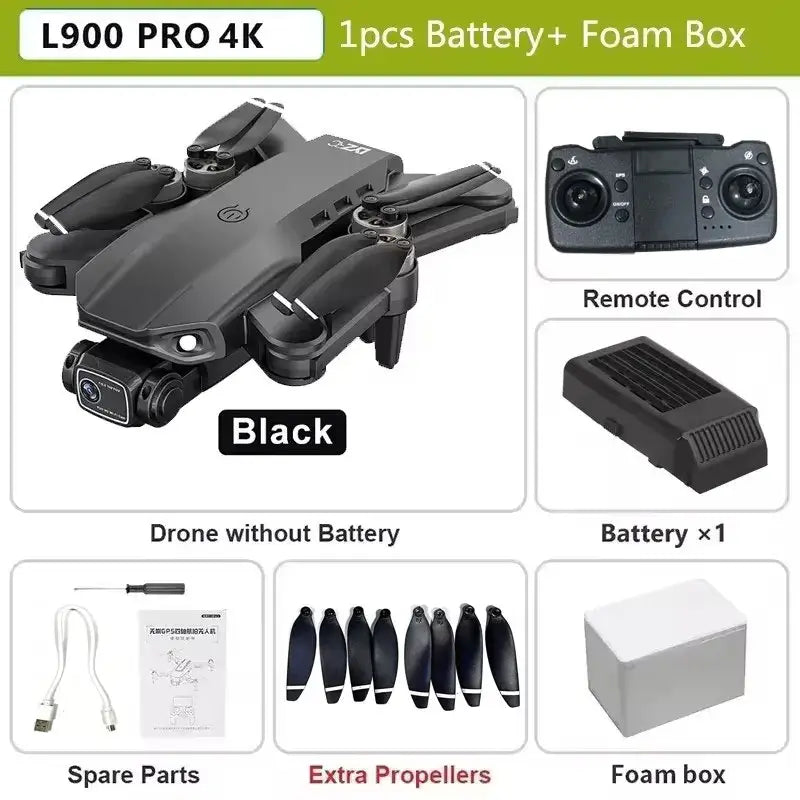 L900 Pro Drone Professionnel 4K 5G avec Double Caméra et Contrôle à Distance 1.2KM - Https://jimmyscholtus.com