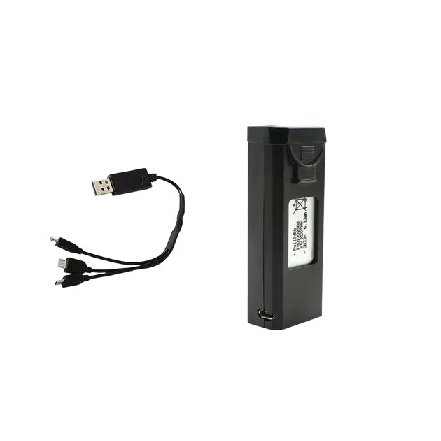 Lot de 3 batteries originales 3.7V 2000mAh pour drone S2S avec chargeur USB - 1 Pièce - 3 en 1 - Batterie