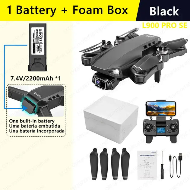 LYZRC officiel L900 PRO SE drone 4K professionnel LYZRC sans balais GPS 5G WIFI hélicoptère pliable quadrirotor - Drone