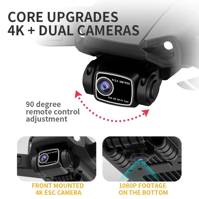 LYZRC officiel L900 PRO SE drone 4K professionnel LYZRC sans balais GPS 5G WIFI hélicoptère pliable quadrirotor - Drone