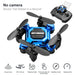 Mini drone pliable Any Drone 4K professionnel bleu métallique K04 - Bleu sans Appareil photo - Drone