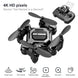 Mini drone pliable Any Drone 4K professionnel bleu métallique K04 - Noir avec Appareil photo - Drone