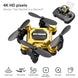 Mini drone pliable Any Drone 4K professionnel bleu métallique K04 - Or avec Appareil photo - Drone
