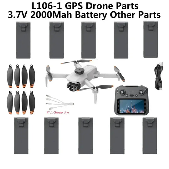 Pièces et accessoires pour drone GPS L106-1 avec batterie 2000mAh - Accessoire drone