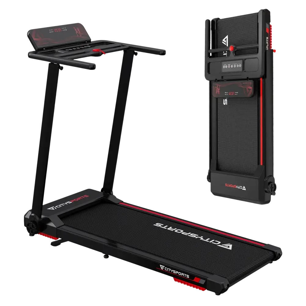 Tapis roulant électrique pliant CITYSPORTS PRO avec inclinaison - vitesse maximale de 12 km/h contrôle par application