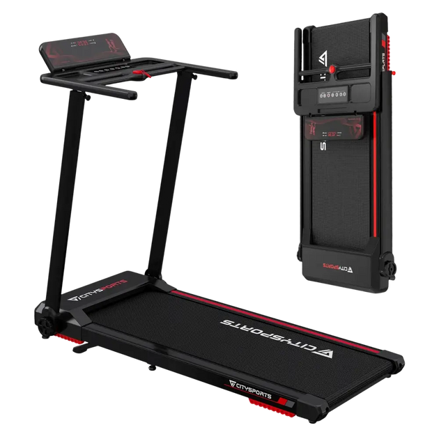 Tapis roulant électrique pliant CITYSPORTS PRO avec inclinaison - vitesse maximale de 12 km/h contrôle par application