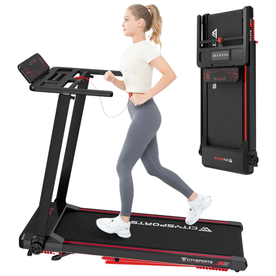 Tapis roulant électrique pliant CITYSPORTS PRO avec inclinaison - vitesse maximale de 12 km/h contrôle par application