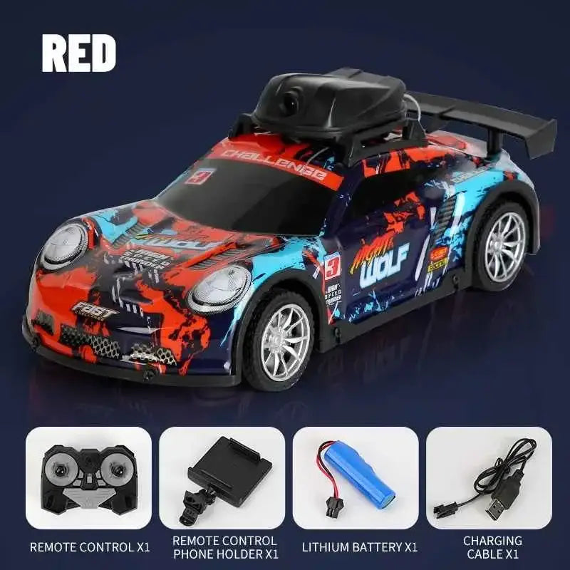 Voiture De Course RC Avec Caméra HD FPV, Télécommande, Vitesse Élevée, Pour Enfants 6-12 Ans