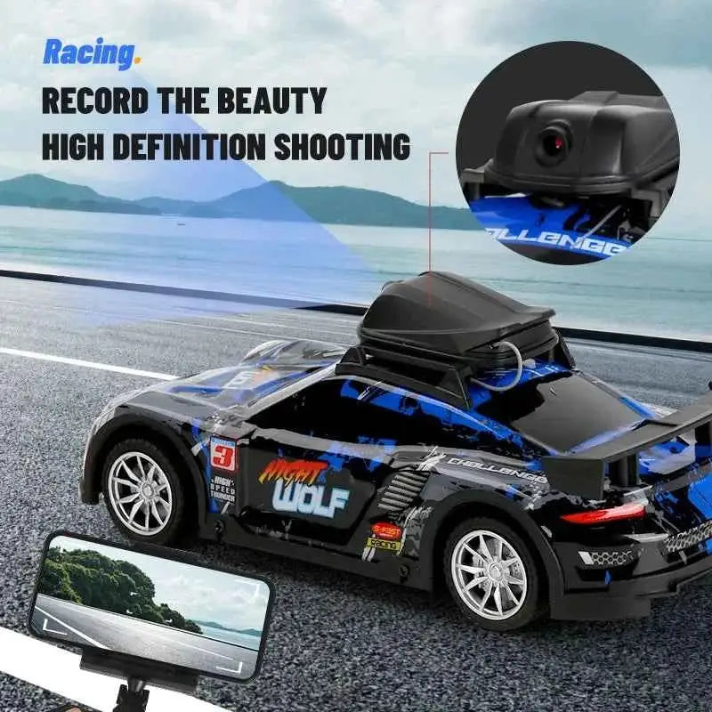 Voiture De Course RC Avec Caméra HD FPV, Télécommande, Vitesse Élevée, Pour Enfants 6-12 Ans