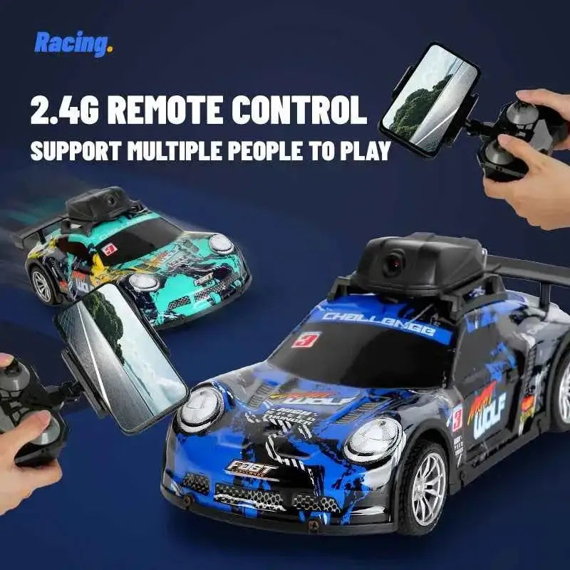 Voiture De Course RC Avec Caméra HD FPV, Télécommande, Vitesse Élevée, Pour Enfants 6-12 Ans