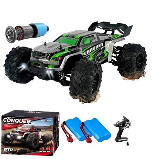 Voiture RC à dérive 1:16, 80 km/h, LED, 4WD, camion monstre télécommandé pour enfants et adultes