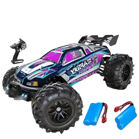 Voiture RC à dérive 1:16, 80 km/h, LED, 4WD, camion monstre télécommandé pour enfants et adultes