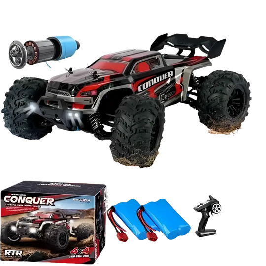 Voiture RC à dérive 1:16, 80 km/h, LED, 4WD, camion monstre télécommandé pour enfants et adultes