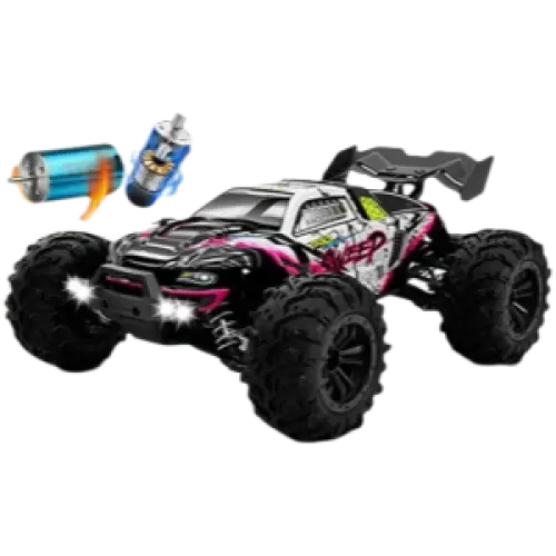 Voiture RC à dérive 1:16, 80 km/h, LED, 4WD, camion monstre télécommandé pour enfants et adultes