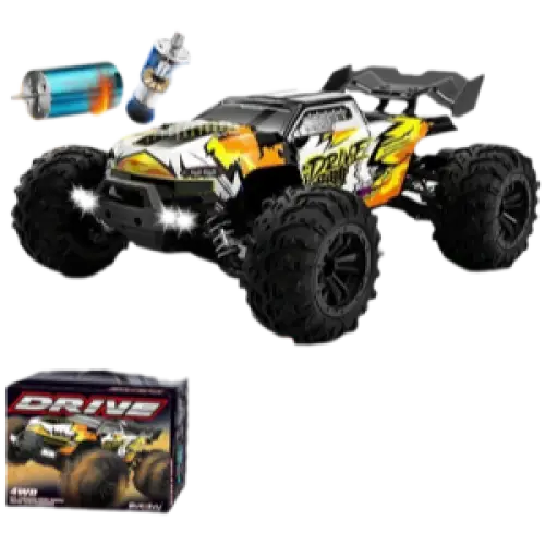 Voiture RC à dérive 1:16, 80 km/h, LED, 4WD, camion monstre télécommandé pour enfants et adultes