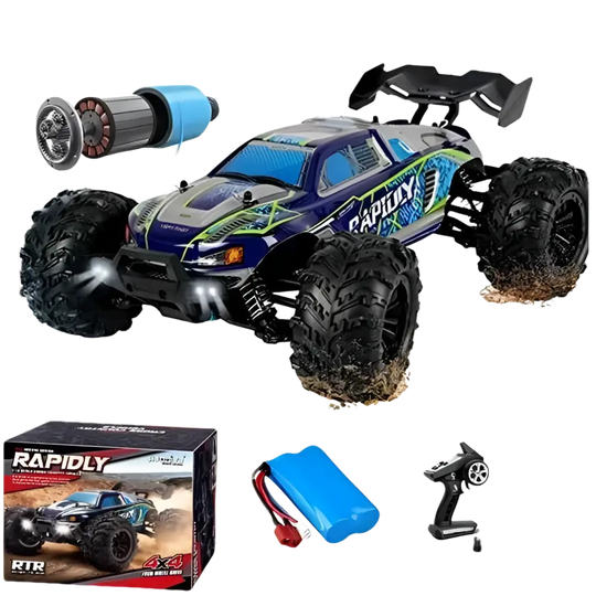 Voiture RC à dérive 1:16, 80 km/h, LED, 4WD, camion monstre télécommandé pour enfants et adultes