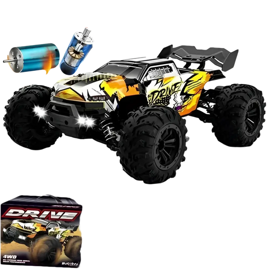 Voiture RC à dérive 1:16, 80 km/h, LED, 4WD, camion monstre télécommandé pour enfants et adultes