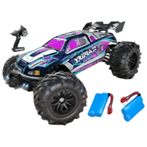 Voiture RC à dérive 1:16, 80 km/h, LED, 4WD, camion monstre télécommandé pour enfants et adultes