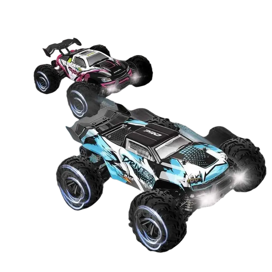 Voiture RC à dérive 1:16, 80 km/h, LED, 4WD, camion monstre télécommandé pour enfants et adultes