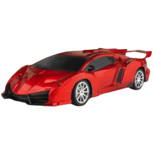 Voiture télécommandée LED en pleine vitesse lors d'une compétition amicale.