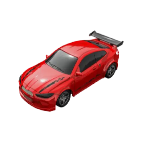 Voiture RC Haute Vitesse 1/64 4WD Mini GTR Télécommandée avec Batterie Lithium Jouet Garçon