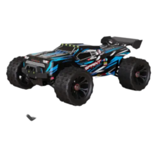 Voiture RC tout-terrain 80 KM/H, camion monstre télécommandé 4WD 1/14 avec phare LED sans balais, jouets idéaux pour garçons, cadeau parfait