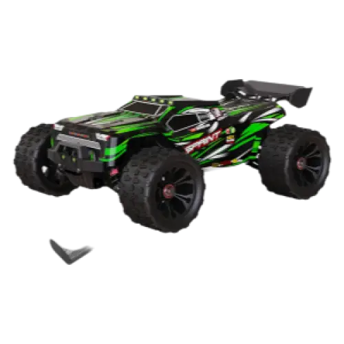 Voiture RC tout-terrain 80 KM/H, camion monstre télécommandé 4WD 1/14 avec phare LED sans balais, jouets idéaux pour garçons, cadeau parfait