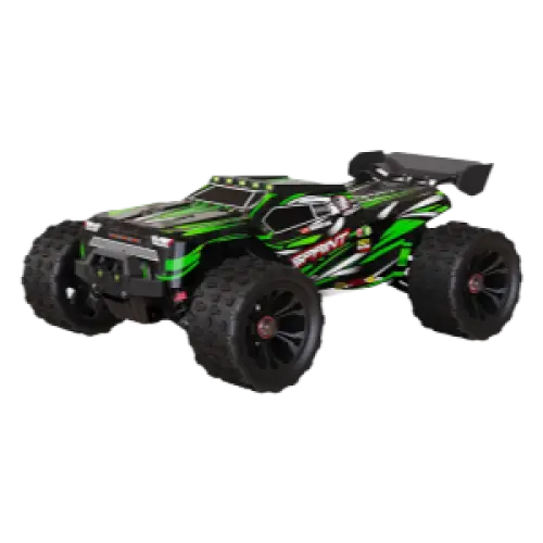 Voiture RC tout-terrain 80 KM/H, camion monstre télécommandé 4WD 1/14 avec phare LED sans balais, jouets idéaux pour garçons, cadeau parfait