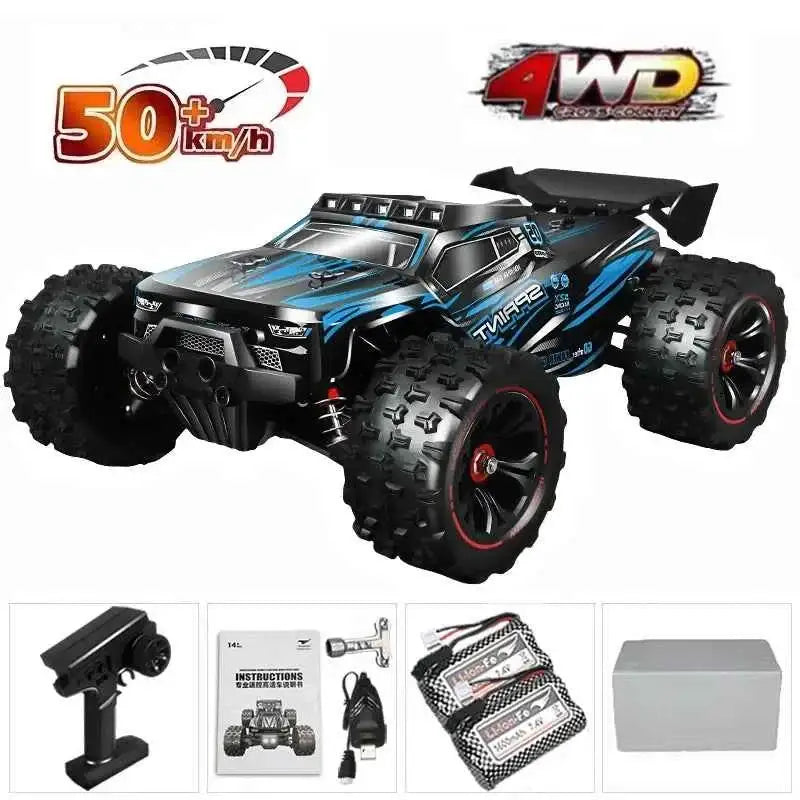 Voiture télécommandée enfant 1:16 VersiRC LED 85 Km/h, Camion Monster 4x4 à Dérive, Jouets Wltoys 124017