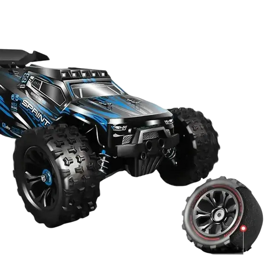 Voiture télécommandée enfant 1:16 VersiRC LED 85 Km/h, Camion Monster 4x4 à Dérive, Jouets Wltoys 124017
