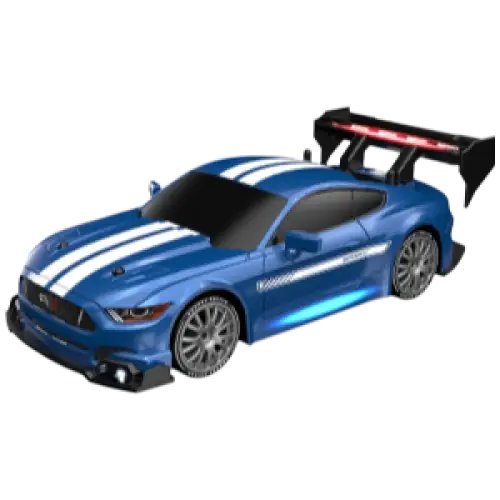 Voiture Télécommandée 1:24 Haute Vitesse Mustang 4WD, Pneu Remplaçable, Contrôle 30M